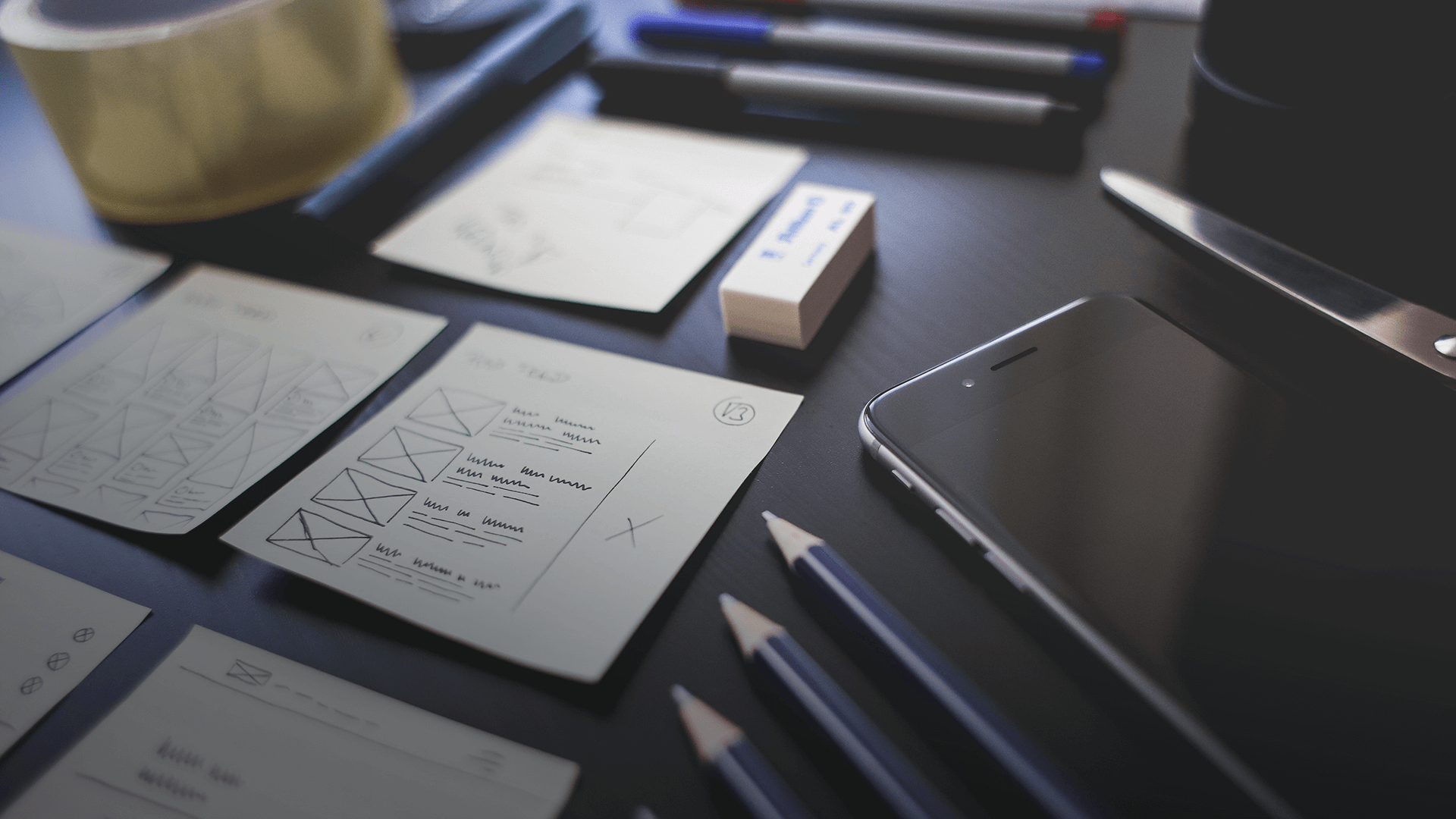 Das Bild zeigt die Skizzierung eines Formulars.