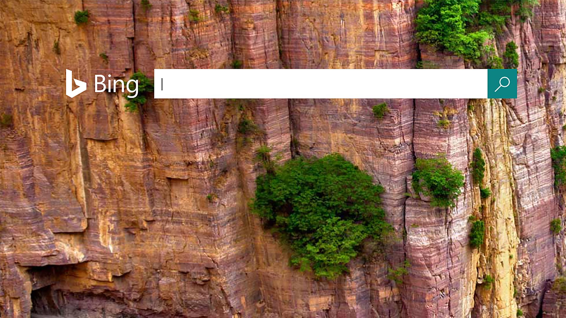 Screenshot der Bing-Suchoberfläche.