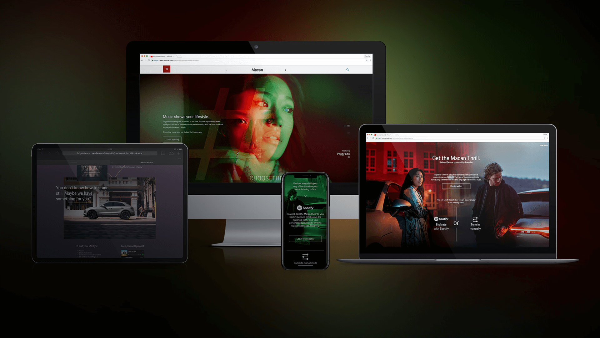 Website Porsche Macan